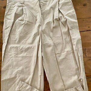 Massimo Dutti Beige wide Trousers Size 8